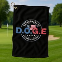 D.O.G.E. Department Of Government Efficiency Doge Golf Towel