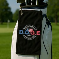 D.O.G.E. Department Of Government Efficiency Doge Golf Towel