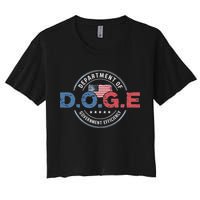 D.O.G.E. Department Of Government Efficiency Doge Women's Crop Top Tee