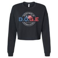 D.O.G.E. Department Of Government Efficiency Doge Cropped Pullover Crew