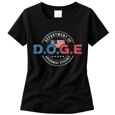 D.O.G.E. Department Of Government Efficiency Doge Womens T-Shirt