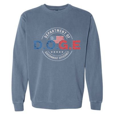D.O.G.E. Department Of Government Efficiency Doge Garment-Dyed Sweatshirt