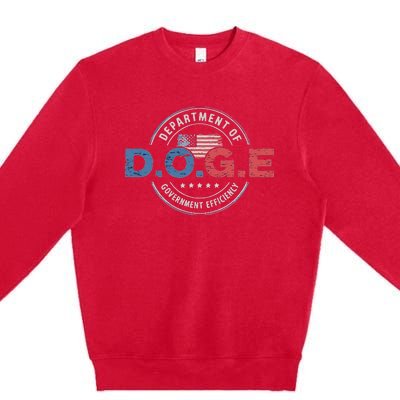 D.O.G.E. Department Of Government Efficiency Doge Premium Crewneck Sweatshirt