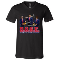 D.O.G.E. Department Of Government Efficiency V-Neck T-Shirt