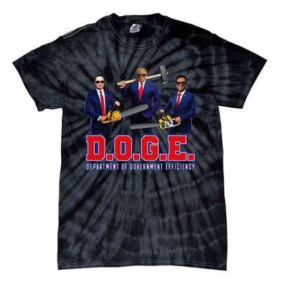 D.O.G.E. Department Of Government Efficiency Tie-Dye T-Shirt