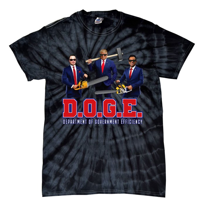 D.O.G.E. Department Of Government Efficiency Tie-Dye T-Shirt