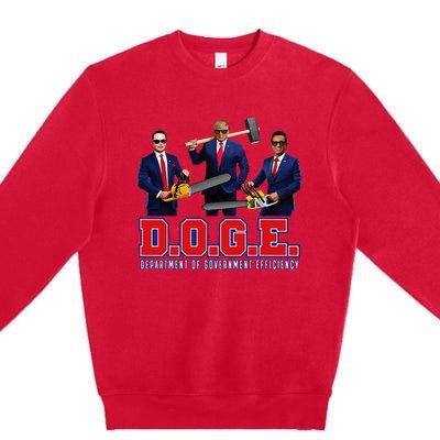 D.O.G.E. Department Of Government Efficiency Premium Crewneck Sweatshirt