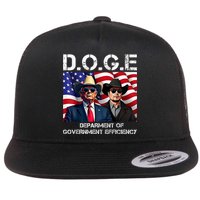 D.O.G.E Department Of Government Efficiency Flat Bill Trucker Hat