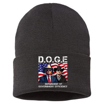 D.O.G.E Department Of Government Efficiency Sustainable Knit Beanie