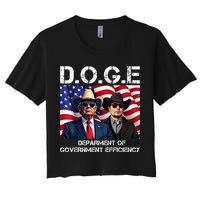 D.O.G.E Department Of Government Efficiency Women's Crop Top Tee
