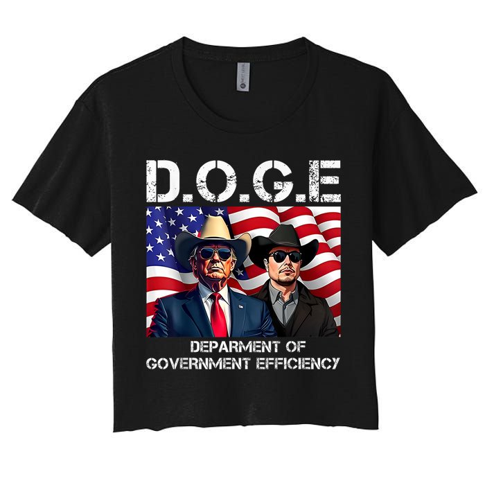 D.O.G.E Department Of Government Efficiency Women's Crop Top Tee
