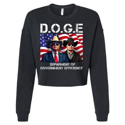 D.O.G.E Department Of Government Efficiency Cropped Pullover Crew