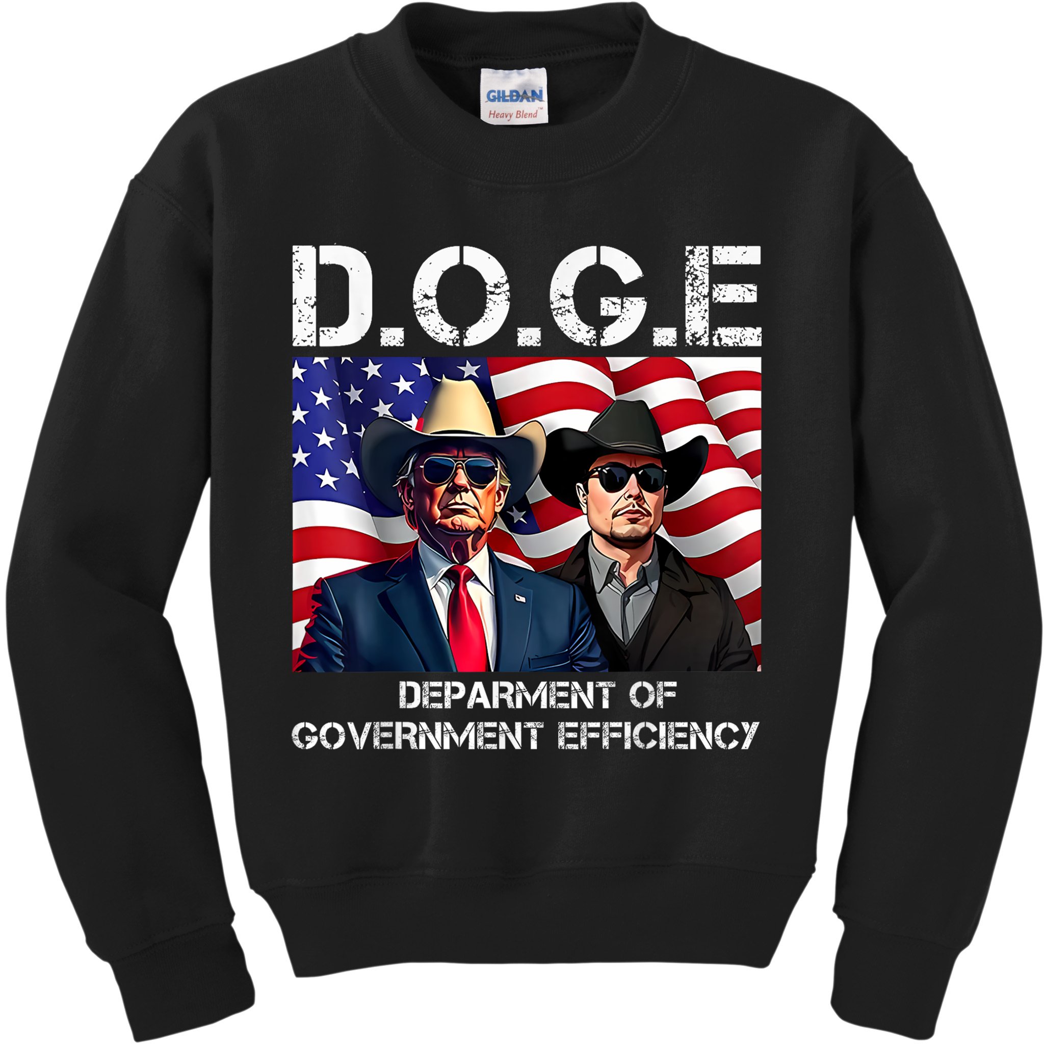 D.O.G.E Department Of Government Efficiency Kids Sweatshirt