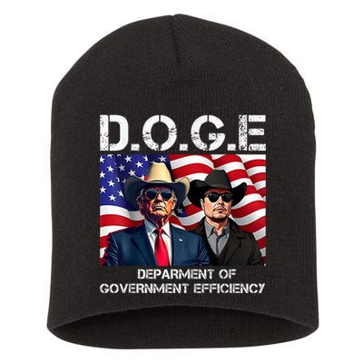 D.O.G.E Department Of Government Efficiency Short Acrylic Beanie