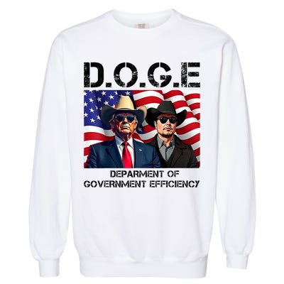 D.O.G.E Department Of Government Efficiency Garment-Dyed Sweatshirt