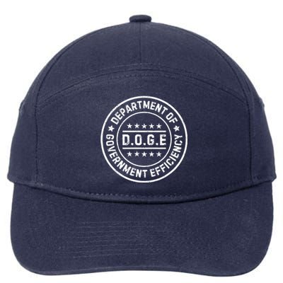 D.O.G.E Department Of Government Efficiency Doge 7-Panel Snapback Hat