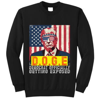 Doge Democrat Officially Getting Exposed Trump 2025 Sweatshirt