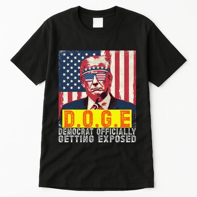 Doge Democrat Officially Getting Exposed Trump 2025 Tall T-Shirt