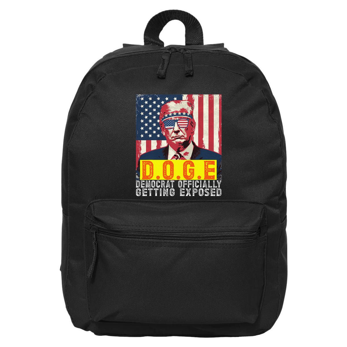 Doge Democrat Officially Getting Exposed Trump 2025 16 in Basic Backpack