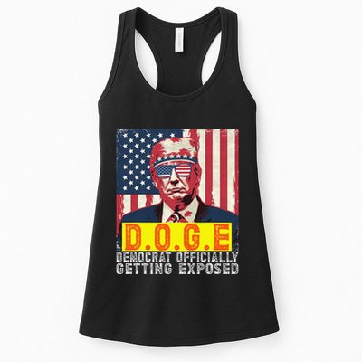Doge Democrat Officially Getting Exposed Trump 2025 Womens Tank Top