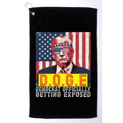 Doge Democrat Officially Getting Exposed Trump 2025 Golf Towel