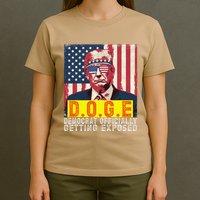 Doge Democrat Officially Getting Exposed Trump 2025 T-Shirt