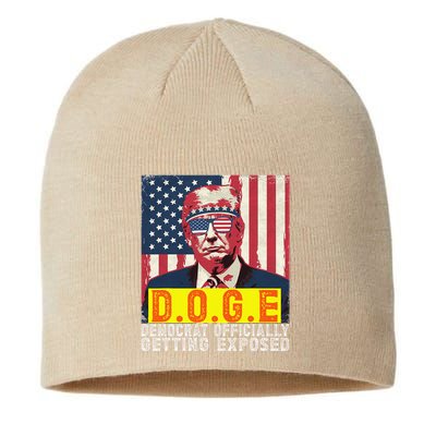 Doge Democrat Officially Getting Exposed Trump 2025 Sustainable Beanie