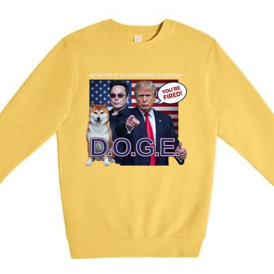 Doge Department Of Government Efficiency Premium Crewneck Sweatshirt