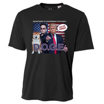 Doge Department Of Government Efficiency Cooling Performance Crew T-Shirt