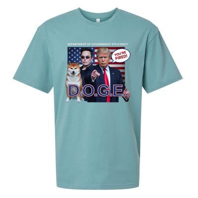 Doge Department Of Government Efficiency Sueded Cloud Jersey T-Shirt