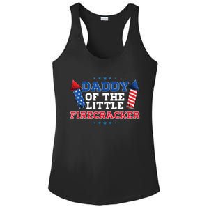 Dad Daddy Of The Little Firecracker 4th Of July Birthday Gift Ladies PosiCharge Competitor Racerback Tank