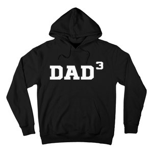 Dad3 Dad Of Triplets Triplet Dad Father Papa Hoodie