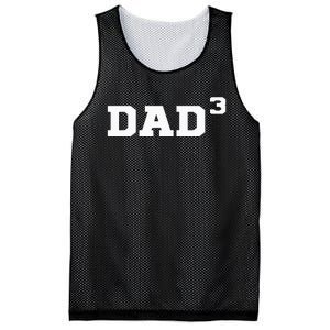 Dad3 Dad Of Triplets Triplet Dad Father Papa Mesh Reversible Basketball Jersey Tank