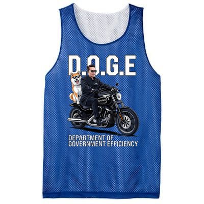 Doge Department Of Government Efficiency Shiba Inu Dog Biker Mesh Reversible Basketball Jersey Tank