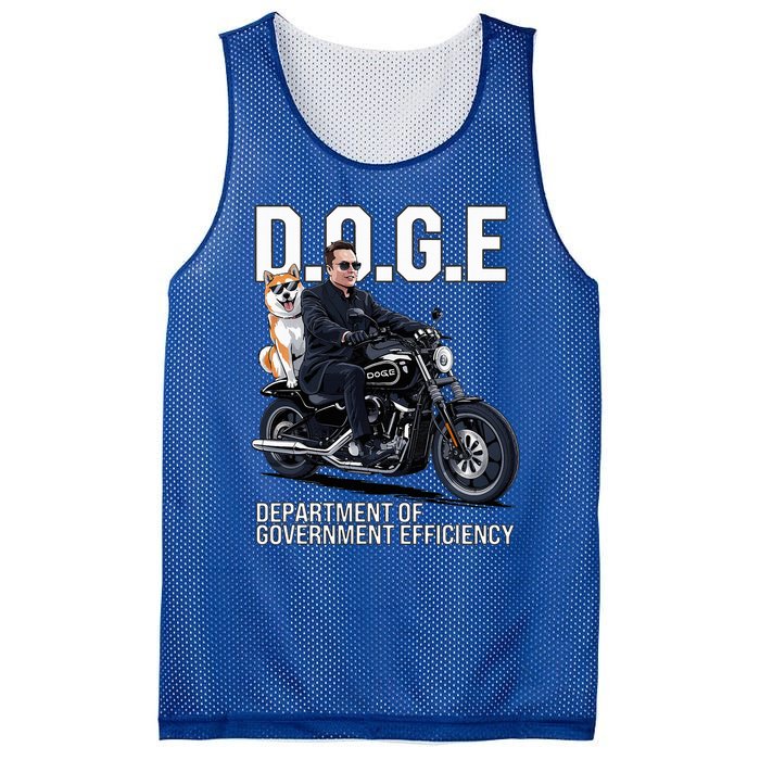 Doge Department Of Government Efficiency Shiba Inu Dog Biker Mesh Reversible Basketball Jersey Tank