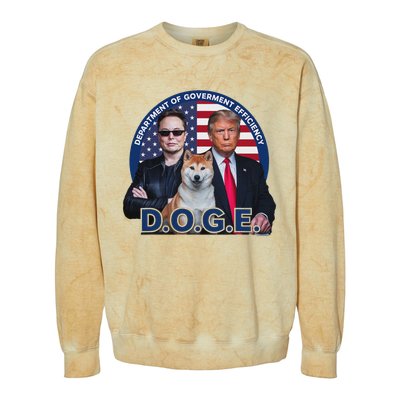 Doge Department Of Government Efficiency Colorblast Crewneck Sweatshirt