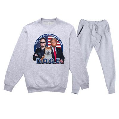 Doge Department Of Government Efficiency Premium Crewneck Sweatsuit Set