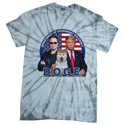 Doge Department Of Government Efficiency Tie-Dye T-Shirt