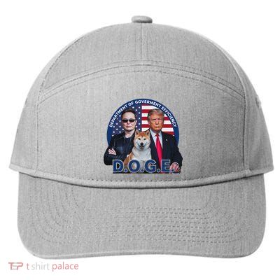 Doge Department Of Government Efficiency 7-Panel Snapback Hat