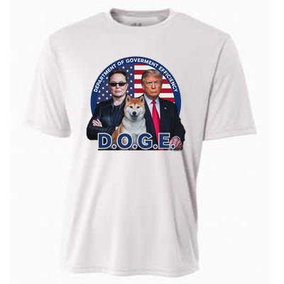 Doge Department Of Government Efficiency Cooling Performance Crew T-Shirt