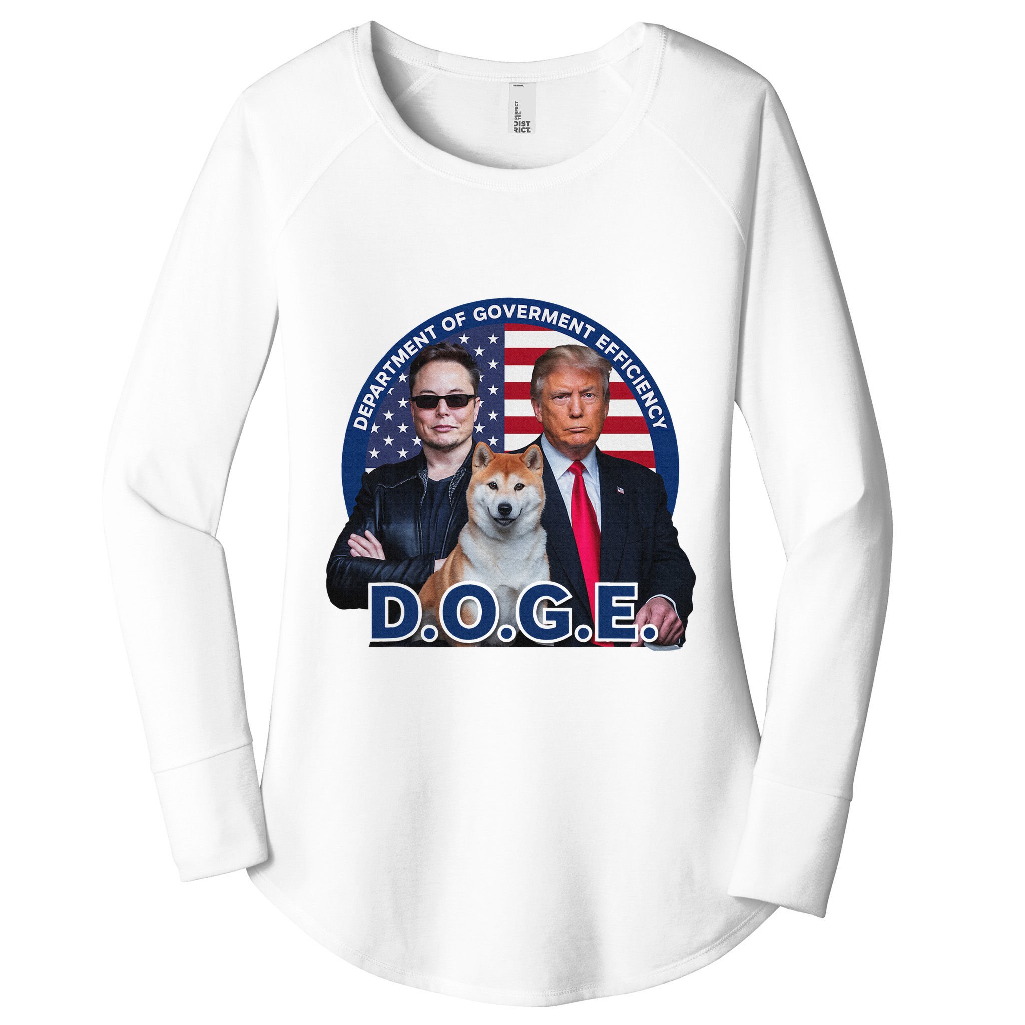 Doge Department Of Government Efficiency Women's Perfect Tri Tunic Long Sleeve Shirt