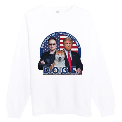 Doge Department Of Government Efficiency Premium Crewneck Sweatshirt