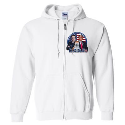 Doge Department Of Government Efficiency Full Zip Hoodie