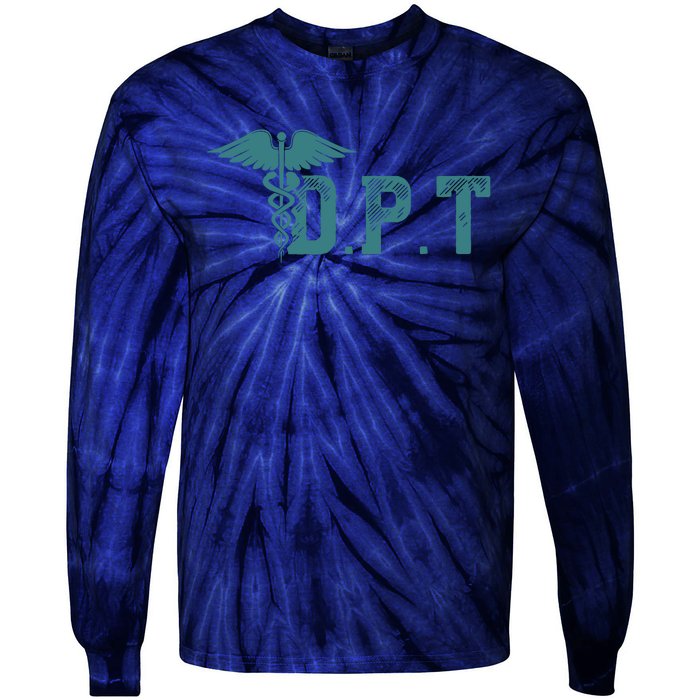 DPT Doctor Of Physical Therapy Student Therapist Gift Tie-Dye Long Sleeve Shirt