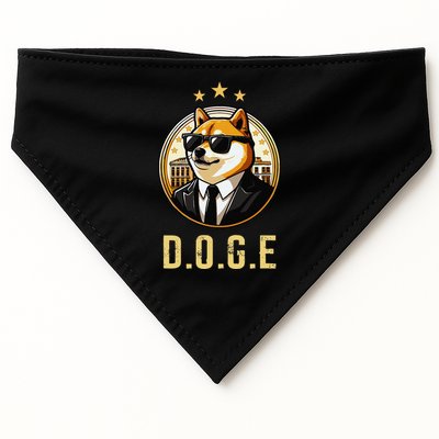 D.O.G.E Department Of Government Efficiency Doge Trump USA-Made Doggie Bandana