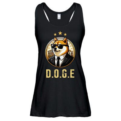 D.O.G.E Department Of Government Efficiency Doge Trump Ladies Essential Flowy Tank