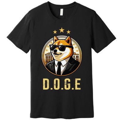 D.O.G.E Department Of Government Efficiency Doge Trump Premium T-Shirt
