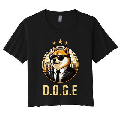 D.O.G.E Department Of Government Efficiency Doge Trump Crop Top