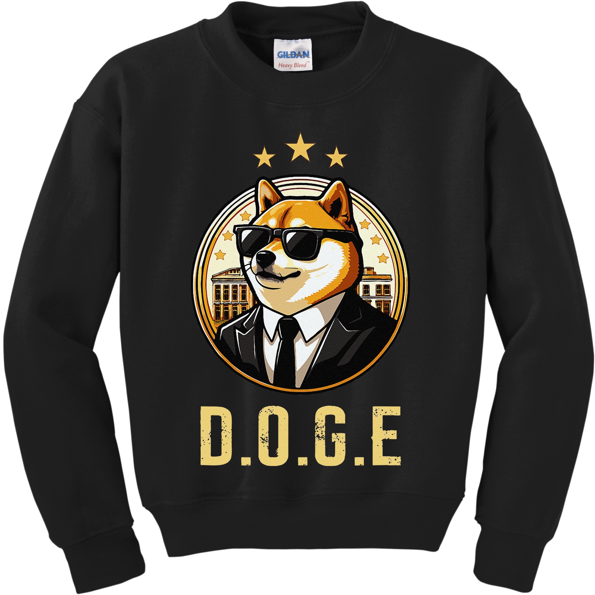 D.O.G.E Department Of Government Efficiency Doge Trump Kids Sweatshirt