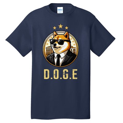 D.O.G.E Department Of Government Efficiency Doge Trump Tall T-Shirt